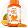 Vitaful Women's Multi premium multivitamin ellenalhatatlanul finom narancs izben C-, D-, B6-, B12-vitaminokkal, szelennel es cinkkel. 100% vegan, laktoz-, szoja- es glutenmentes, nem tartalmaz tartositoszert sem mesterseges színezeket!